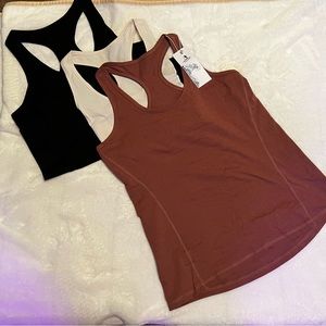 Fitted racer back tanks size Medium